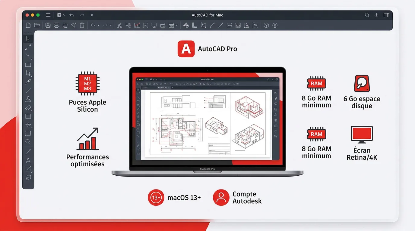 Configuration matérielle minimale requise pour AutoCAD sur Mac